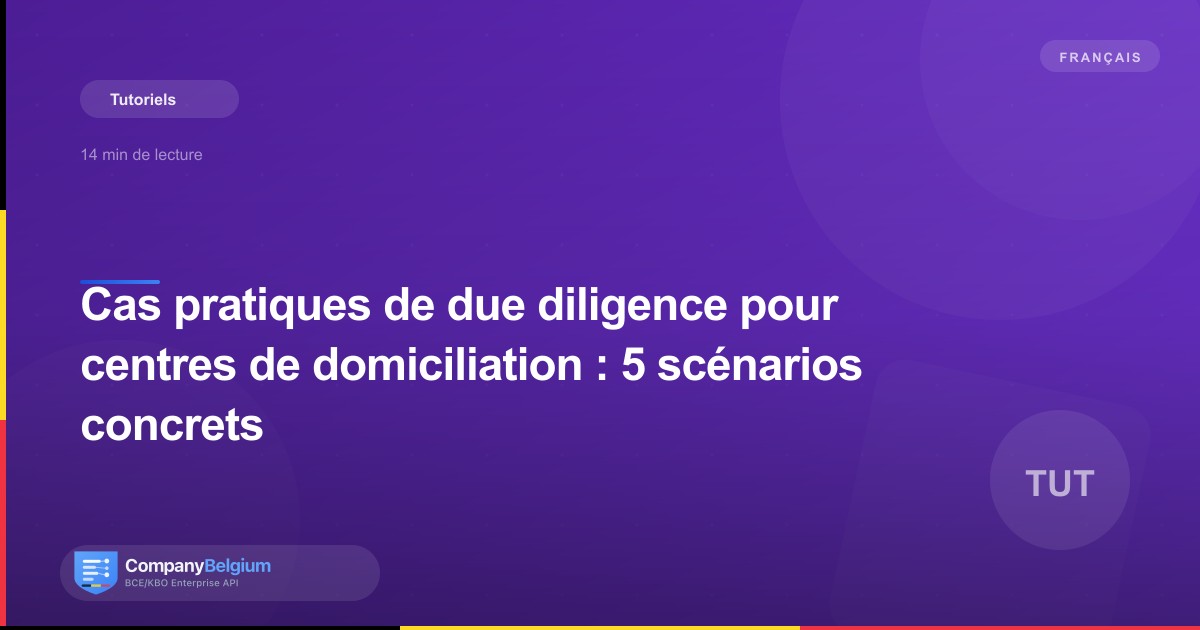 Cas pratiques de due diligence pour centres de domiciliation : 5 scénarios concrets